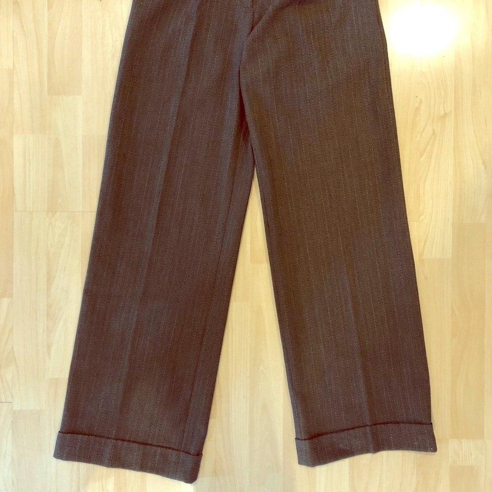 Wide legged slacks